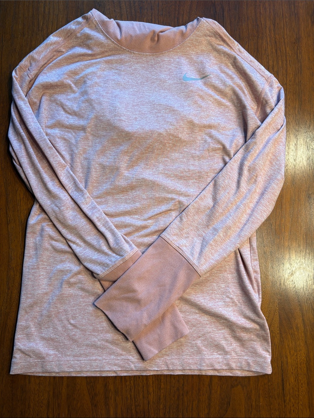 Nike Women’s Dri-Fit Running Long Sleeve top  - Light Pink